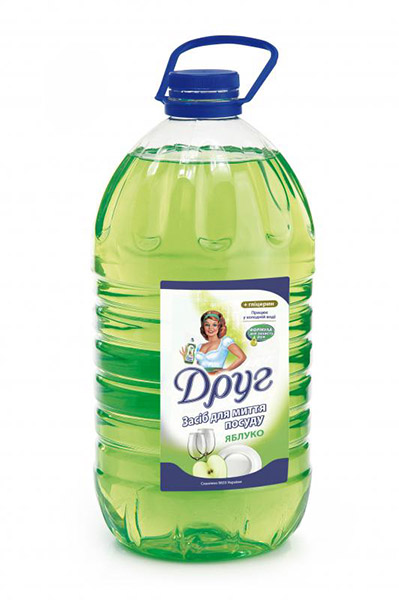 Моющее средство для ручного мытья посуды Друг Яблоко 4 кг