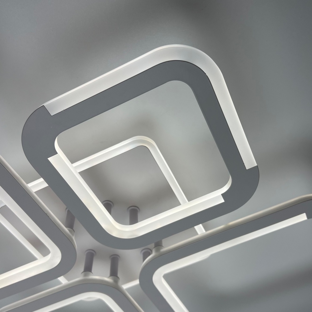 Люстра світлодіодна Luminaria 4x75 Вт LED-модуль 101 Біла SELENA 75W 5S WHITE