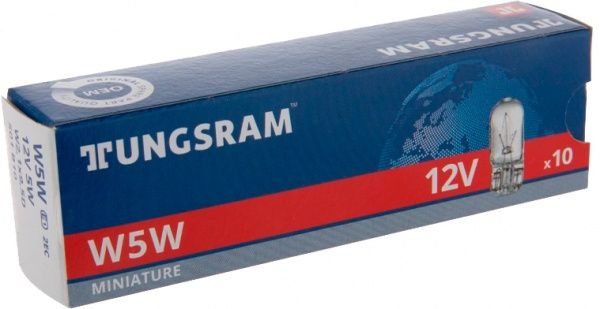 Лампа галогенная 501 E1 T10 W5W W2.1x9.5d 12В 5 Вт 1 шт. 3700 K