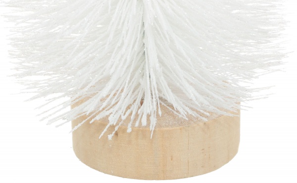 Елка декоративная настольная белая 13x40 см