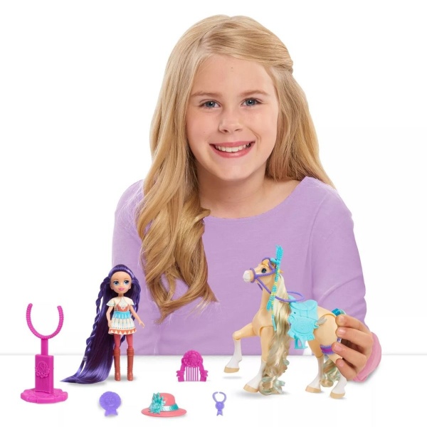 Игровой набор Кукла и лошадь с аксессуаром (4 вида в ассортименте) 53175