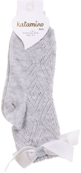 Носки для девочек KATAMINO K24060 KTM81445 р.5-6 серый 