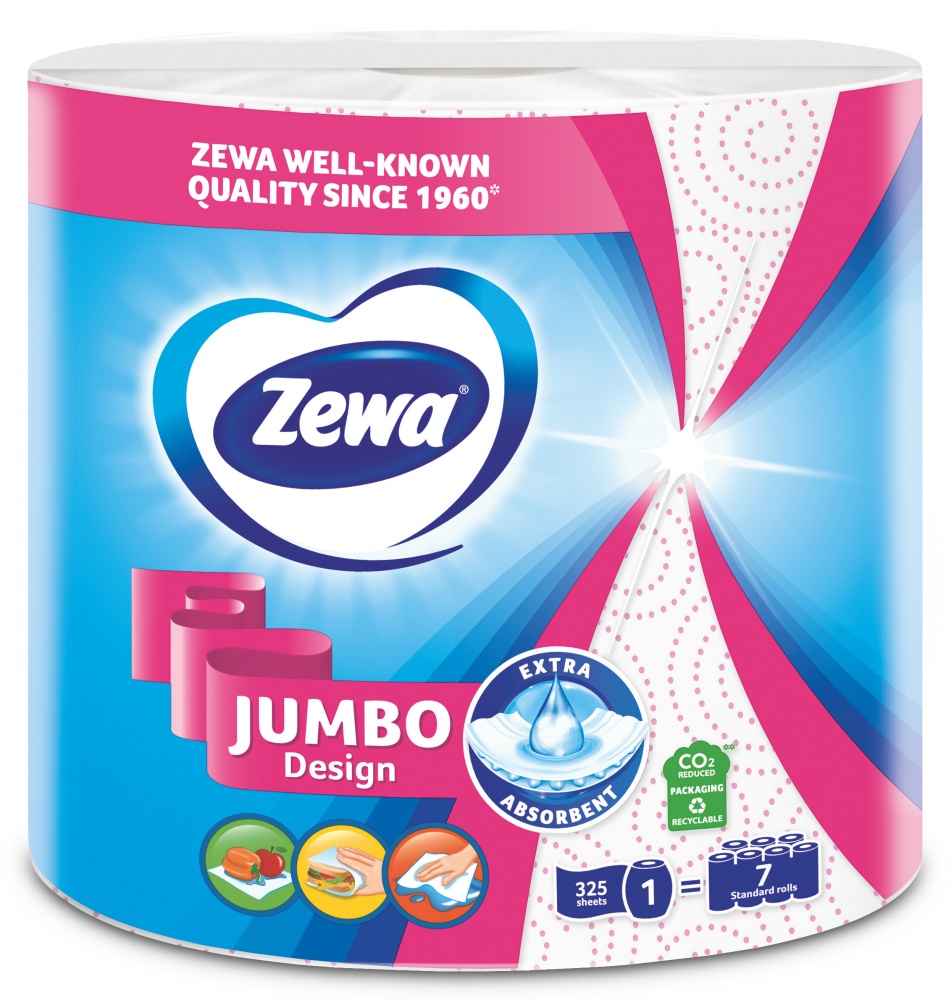 Паперові рушники Zewa Jumbo двошаровий 1 шт.
