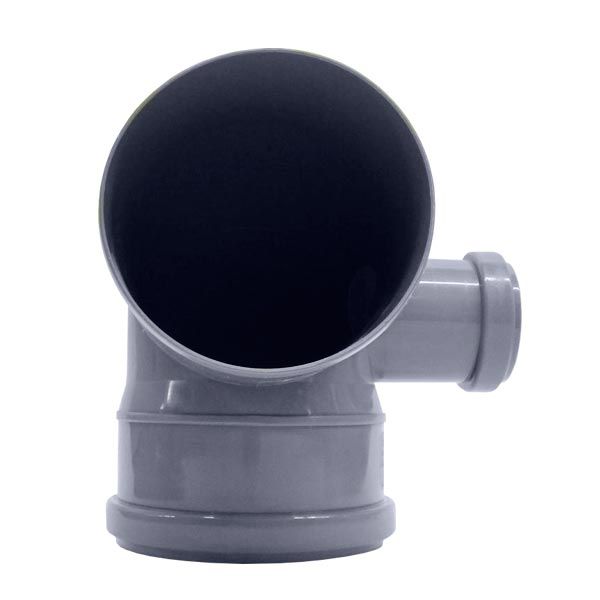 Колено канализационное внутреннее Европласт 100х50 мм 90° вправо