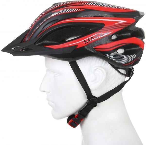 Шлем защитный MaxxPro SV21R р. 55-61 красный с черным