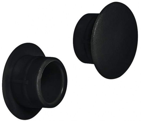 Заглушка для отвору 12/18 мм чорна 16 шт. 16 шт. чорний Hafele