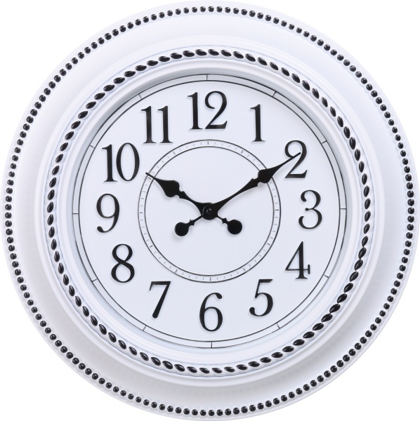 Годинник настінний Ticker білий 52,8x54,5 см