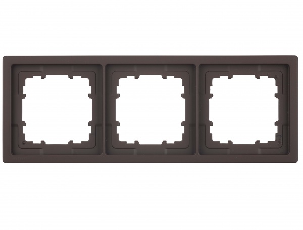 Рамка трехместная Siemens Style шоколадный 5TG13230CH
