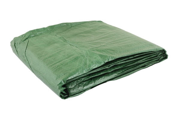 Тент універсальний MasterTool 4х6 м двосторонній хакі/срібло 