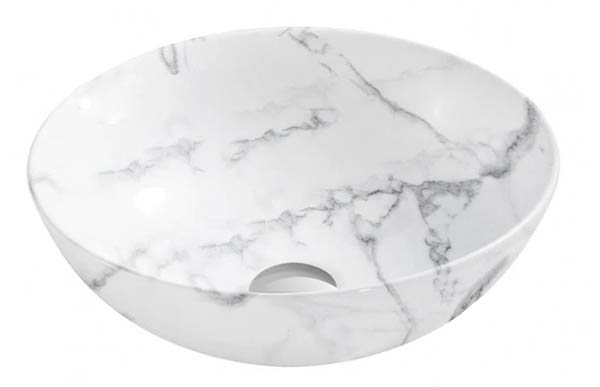 Умывальник Koller Pool Aqua white granite 40x40 см AQA-400-WGRN