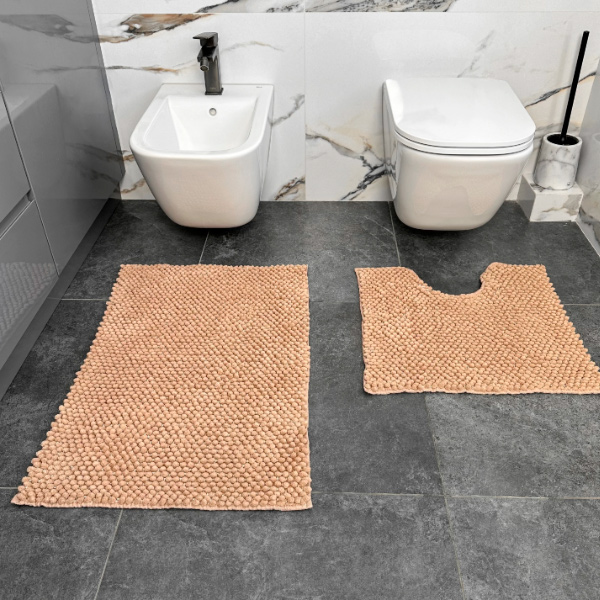 Набор ковриков Dariana Ананас 50x55 см и 80x55 см карамельный 1000009842
