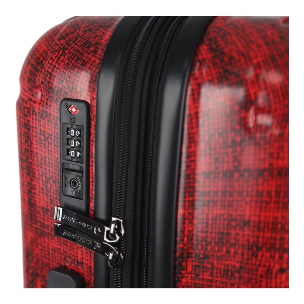 Валіза Compass №900 M бордовий 45,5x28x65,5 см