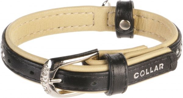 Нашийник Collar Brilliance зі стразами чорний 1,5х17-27 см 38721
