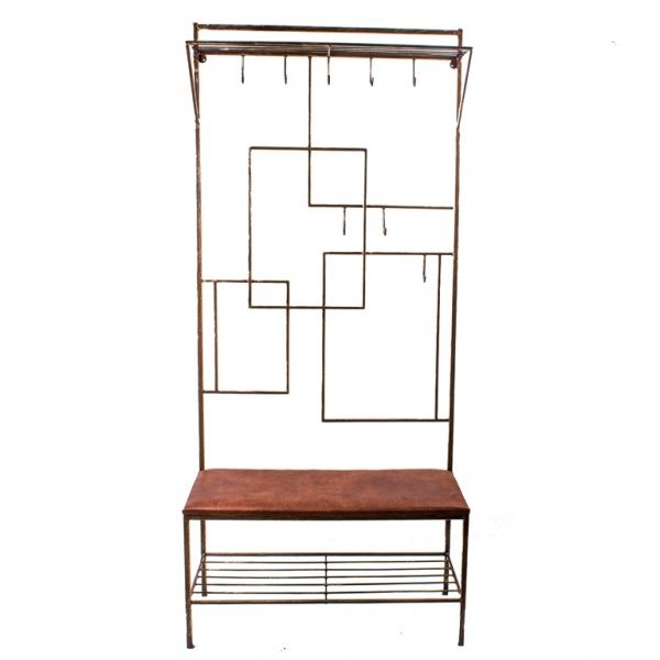 Вішалка для одягу Метал Арт Мадрид 900х400х2000 мм коричневий