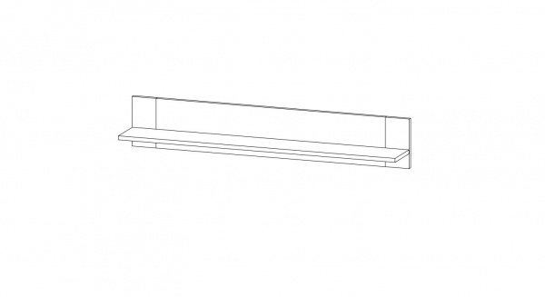 Полиця SOKME Олд Вуд 1156x200x176 мм 