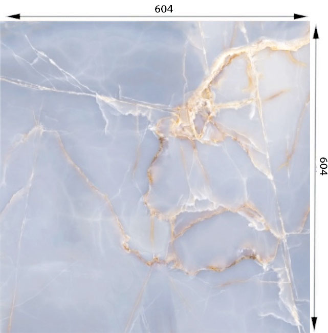 Плитка Golden Tile Onyx Blue 7А3510 60.7x60.7 см