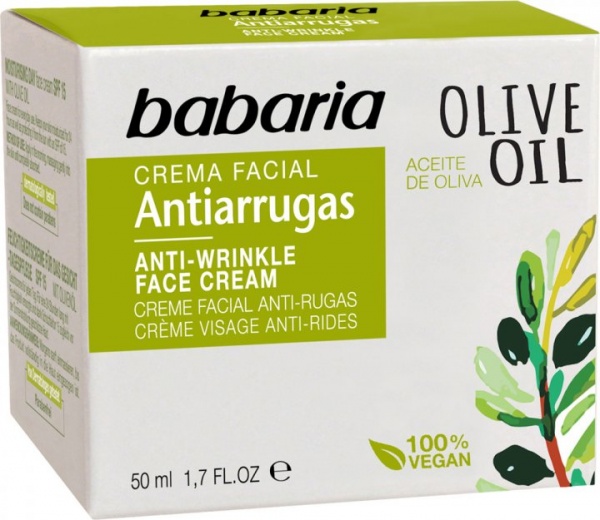 Крем для лица день-ночь Babaria против морщин с маслом оливы 50 мл