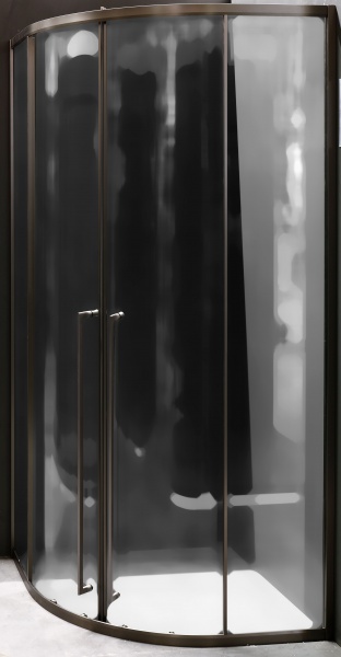 Душевое ограждение Scandispa RAN 90x90x200 серый никель 80S22