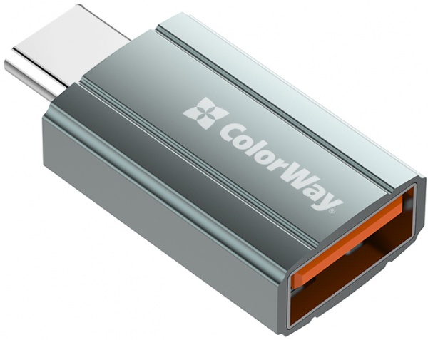 Перехідник ColorWay USB-A toType-C (CW-AD-AC) сріблястий (CW-AD-AC) 