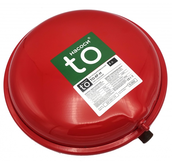 Бак розширювальний toНАСОСИ плаский 6 л 3/4