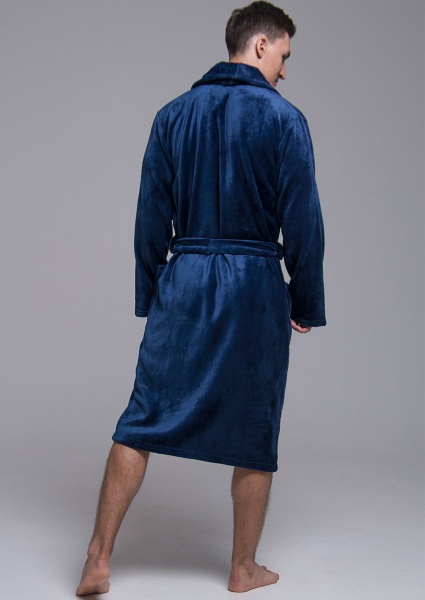 Халат мужской Roksana Assorty №1202/90055 р. 50-52 темно-синий