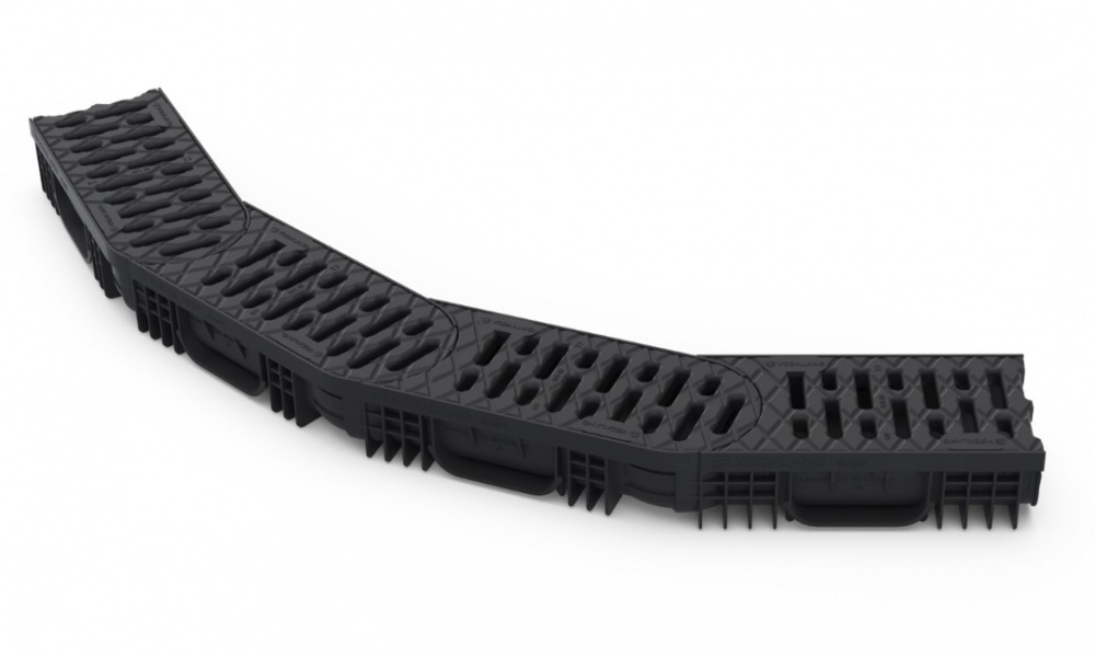 Лоток поворотний Vodaland Easy 2 DN100 H75 з решіткою А15