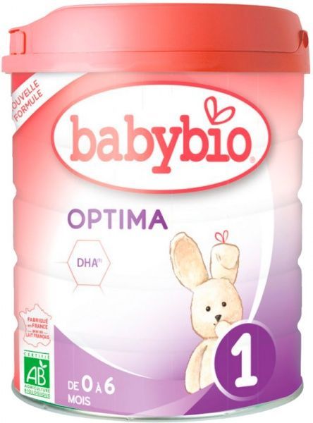 Суха молочна суміш Babybio Optima-1 від народження до 6 міс 800 г 3288131580319