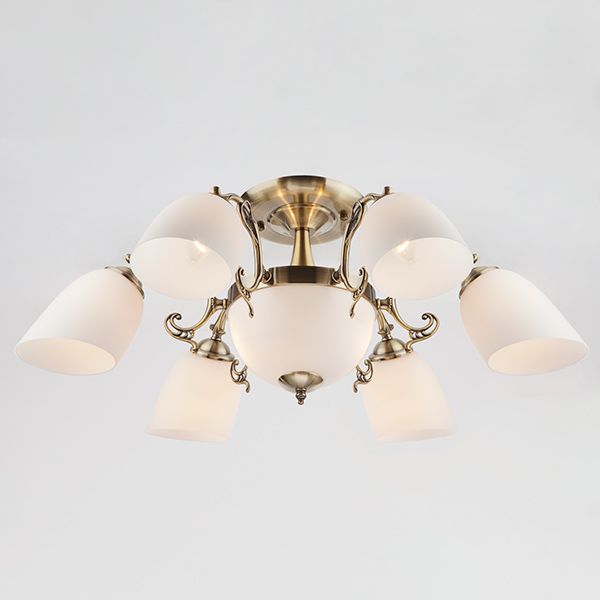 Люстра потолочная Strotskis Ariele 8x60 Вт E27 античная бронза 22010/6+2 