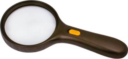 Лупа ручная с LED-подсветкой 2X увеличение 100 мм Ridni