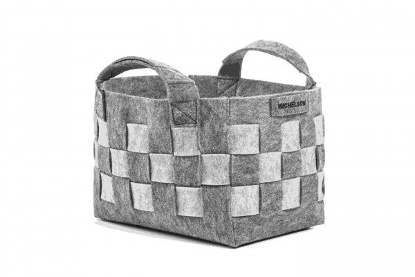 Кошик лукошко 20х28 см серый Michelson