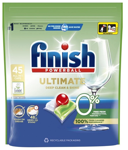 Капсулы для ПММ Finish Ultimate 0% 45 шт.