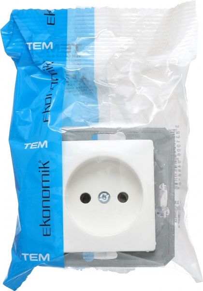 Розетка TEM Ekonomik 16 A 250 В білий VE30PWXO-U