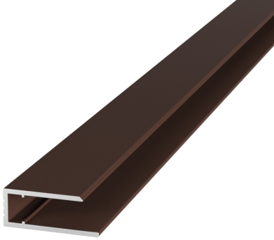 Профіль торцевий алюмінієвий АЛЮПРО АПТ 6мм x 2,1м коричневий 