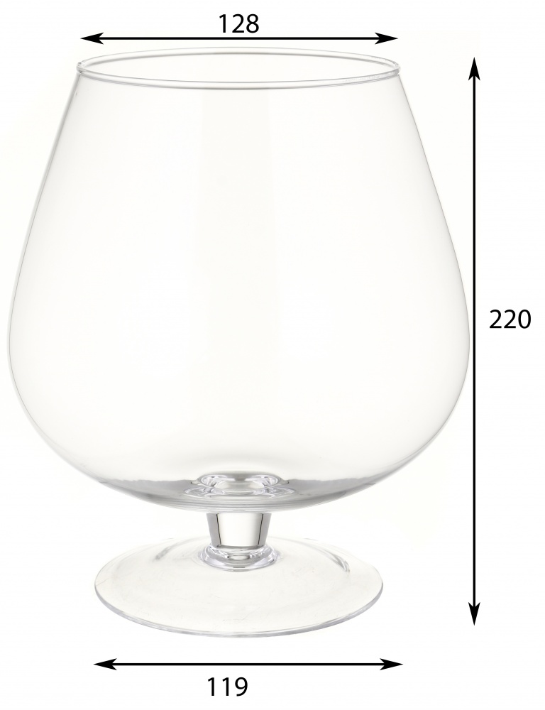 Ваза-бокал Wrzesniak Glassworks 22 см 19-102G прозора 19-102G