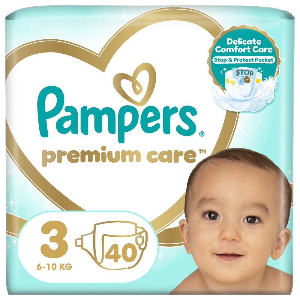 Подгузники Pampers Premium Care Размер 3 6-10 кг 40 шт.