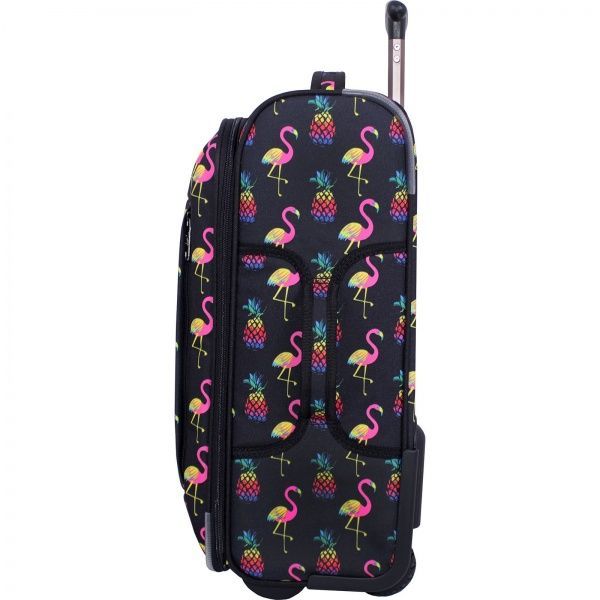 Чемодан Bagland Vichenzo 32 л черный с рисунком 361 (0037666194) 