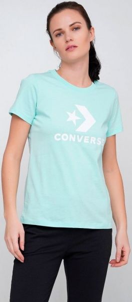 Футболка Converse STAR CHEVRON TEE 10018569-316 S бирюзовый