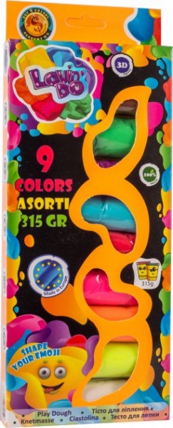 Тісто для ліплення асорті 9 кольорів Lovin'do