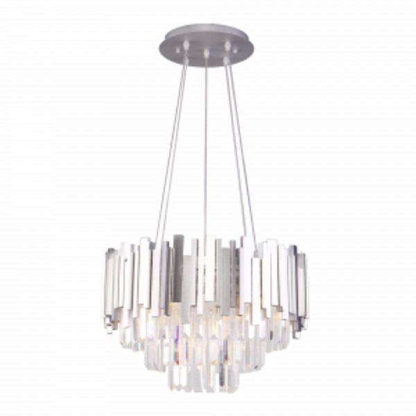 Люстра подвесная Strotskis Piano 6x60 Вт E14 серебро 308/6 (срібло) 