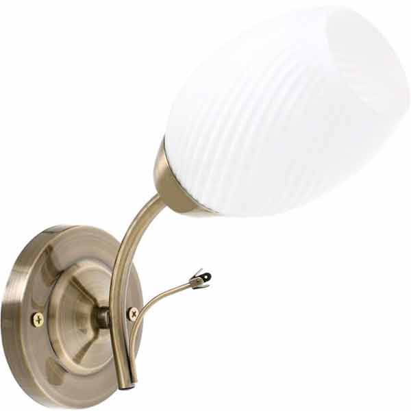 Бра Accento lighting HELLIN 1x60 Вт E27 антична латунь ALDW-MB12836 