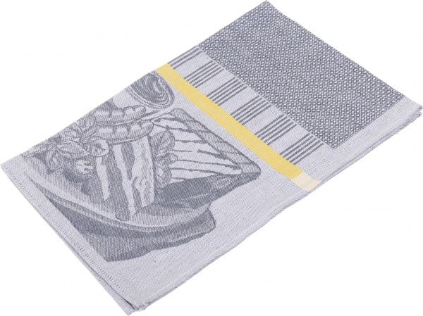 Рушник сніданок 49x70 см Білоруський льон синій 