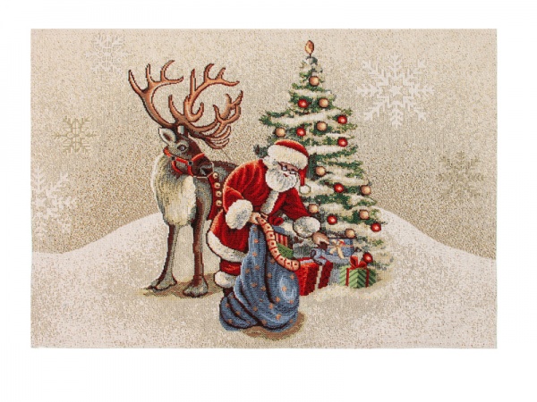 Серветка Home Textile Village Lefard 35x50 см бежевий із малюнком 