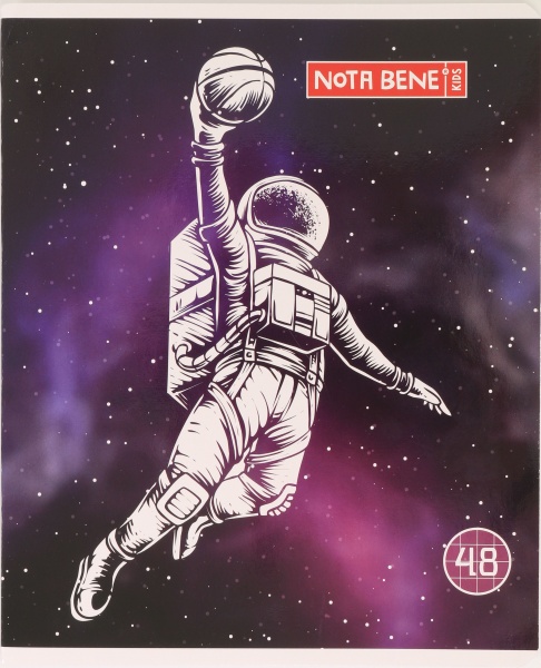 Тетрадь школьная Space скоба 48 листов в клетку Мечты сбываются