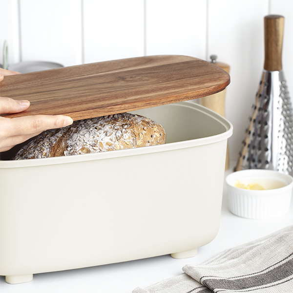 Хлебница Smart Kitchen by Flamberg Milk white 33,5х20,8х17 см