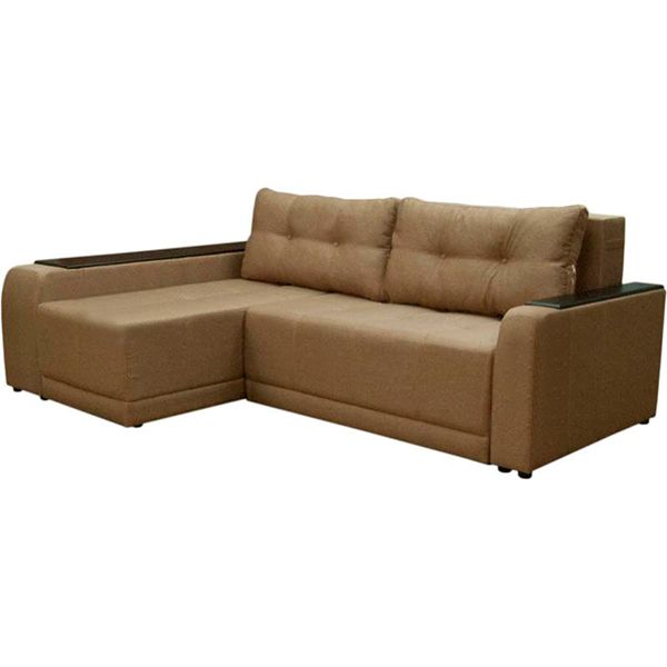 Диван кутовий Кедр ПЛЕЙН лівий (7) бежевий 2400x1700x880 мм