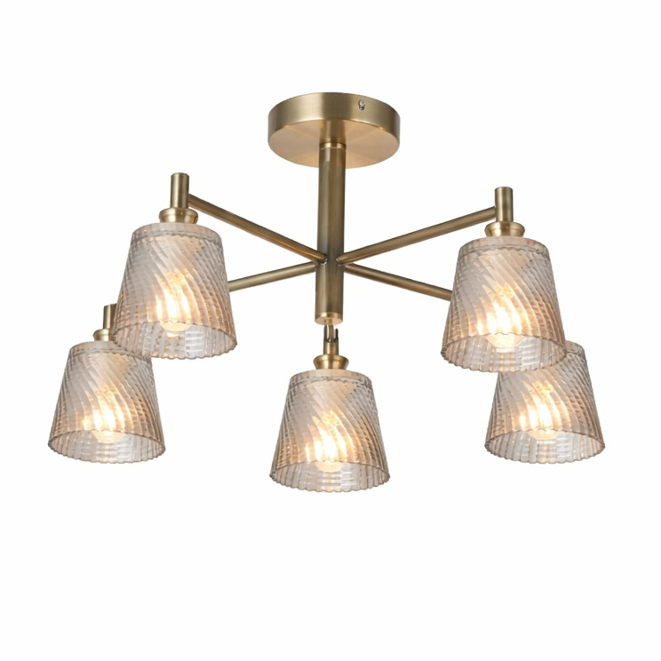 Люстра стельова Sensio 5x40 Вт E14 bronze HU-C-074602-5A — фото 1
