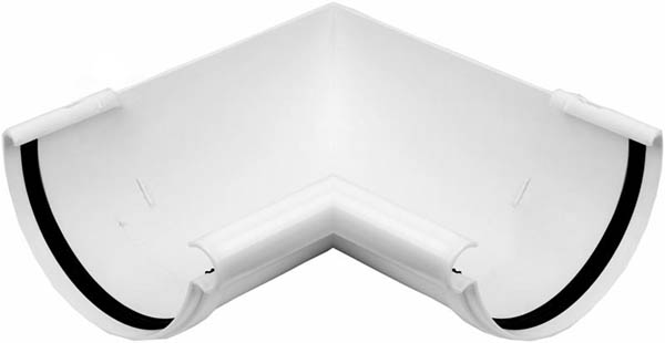 Кут внутренний Giza 90° 120 мм белый 