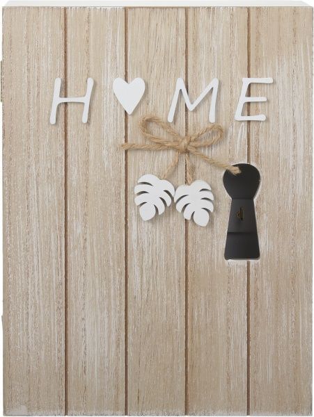 Ключница Home на 6 крючков под дерево