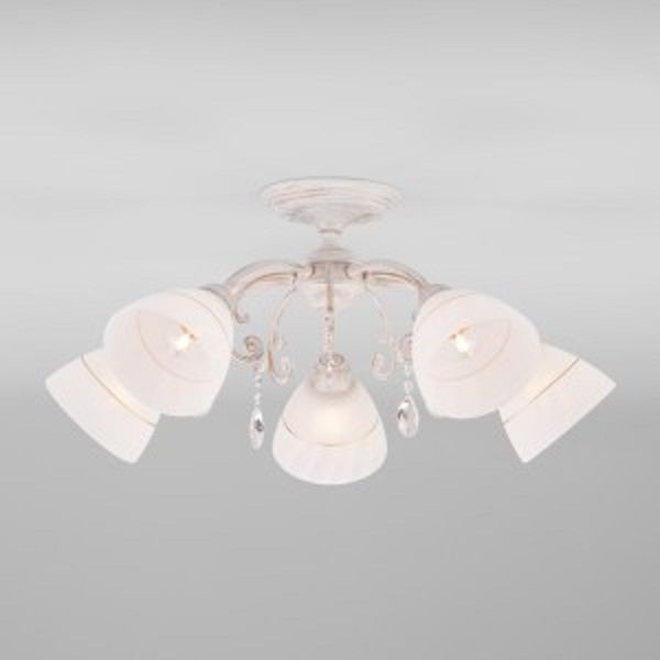 Люстра стельова Strotskis Camilla 5x60 Вт E27 білий/золото 30156/5 