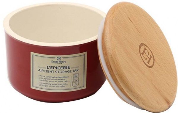 Банка для сыпучих Natural Chic 300 мл красная 348745 Emile Henry